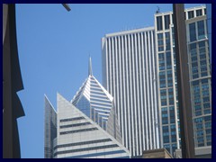 Significant skyscrapers seen from Daley Plaza